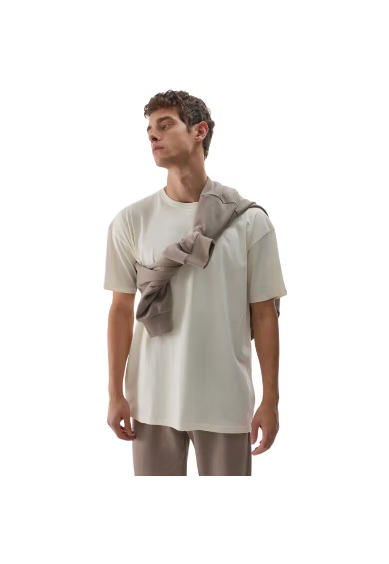 4F Tricou sport barbati - model M2967 - bej - fabricat din material de calitate.