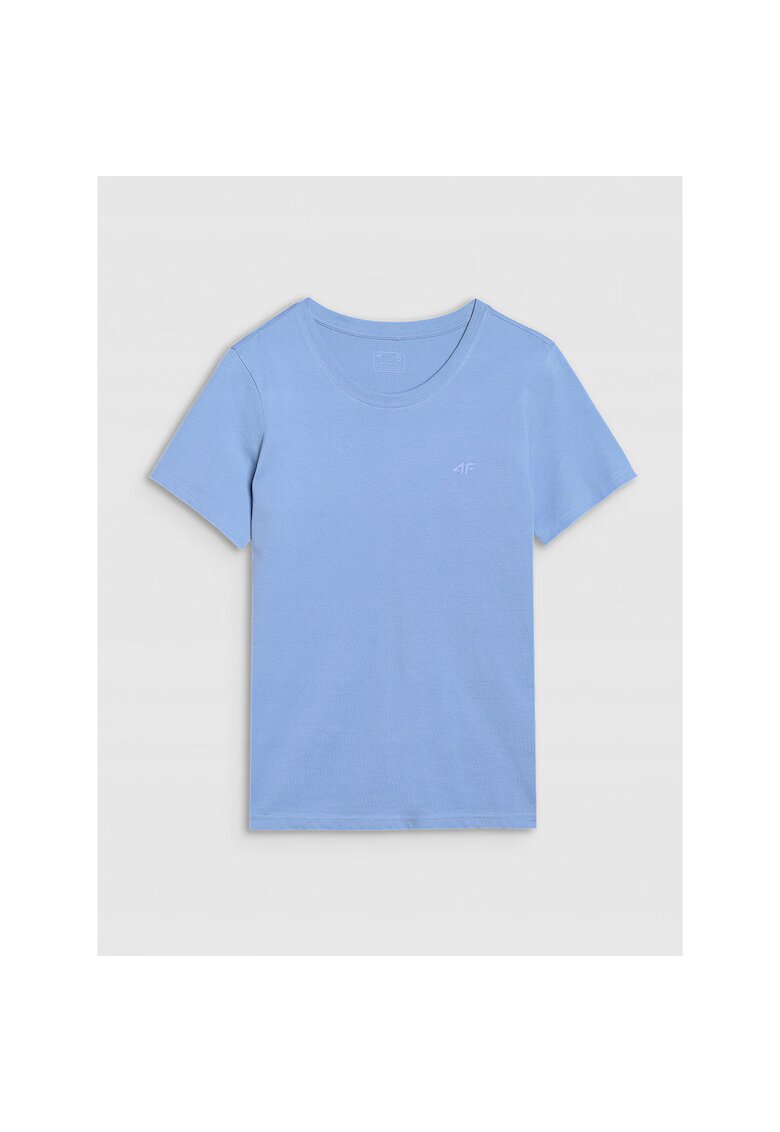 4F Tricou sport dama - Bumbac - Albastru deschis