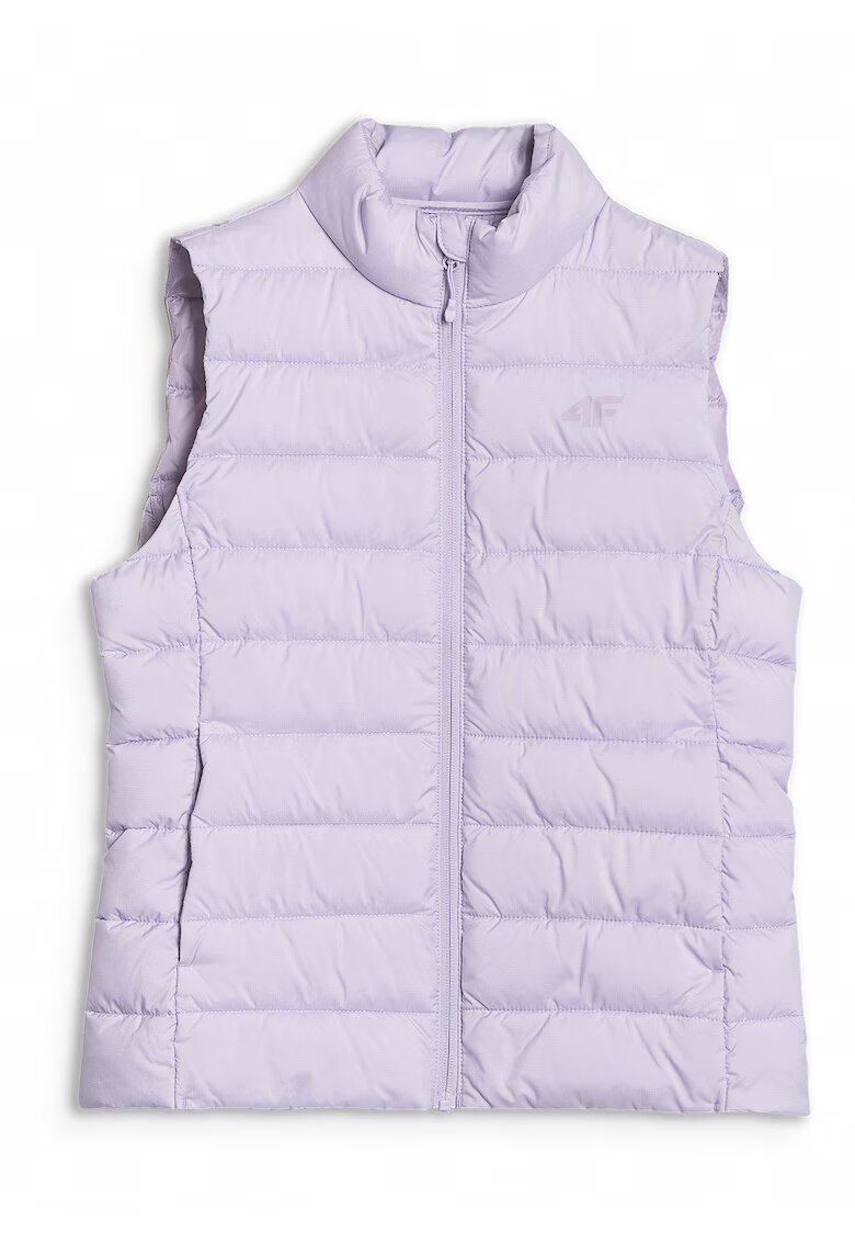 4F Vesta sport dama puf sintetic - violet - croiala slim - material ripstop