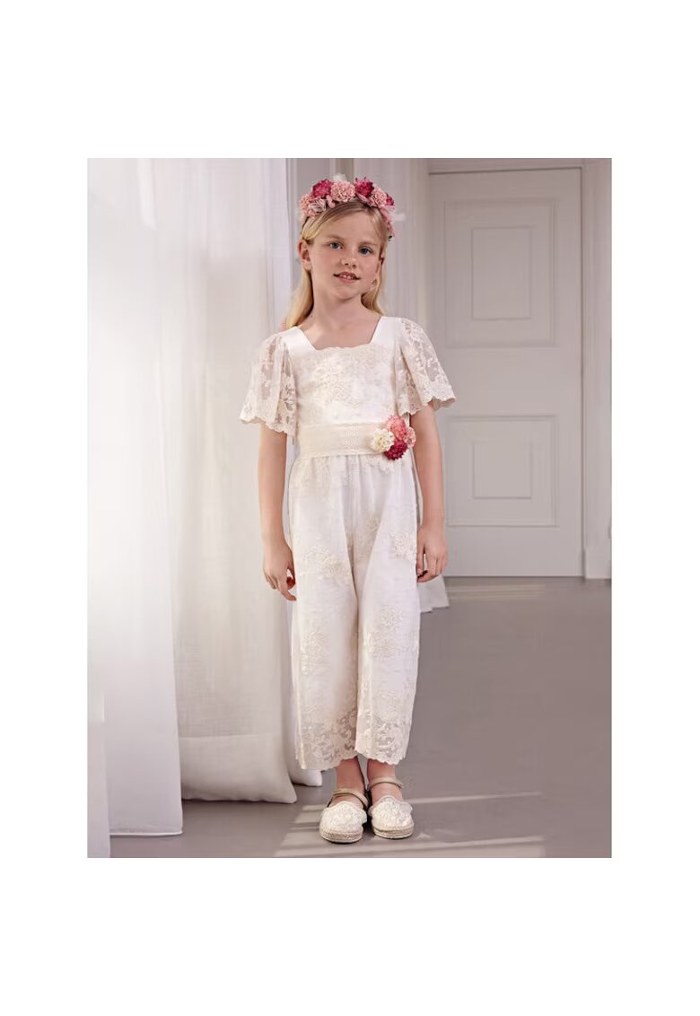 Abel&Lula Rochie fete - 35012 - Bumbac/Poliester - Ecru