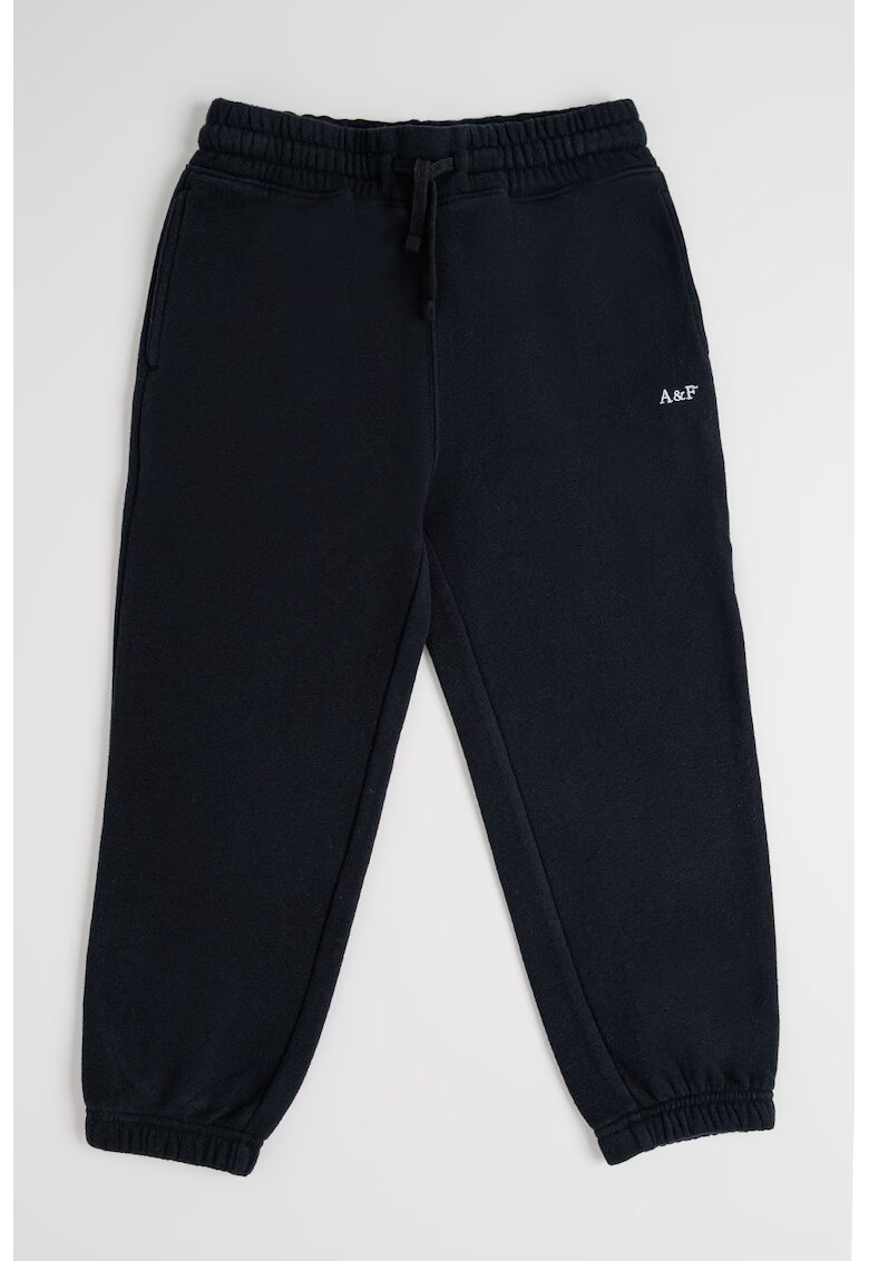 Abercrombie  Fitch Pantaloni de trening cu logo brodat Essential - Negru