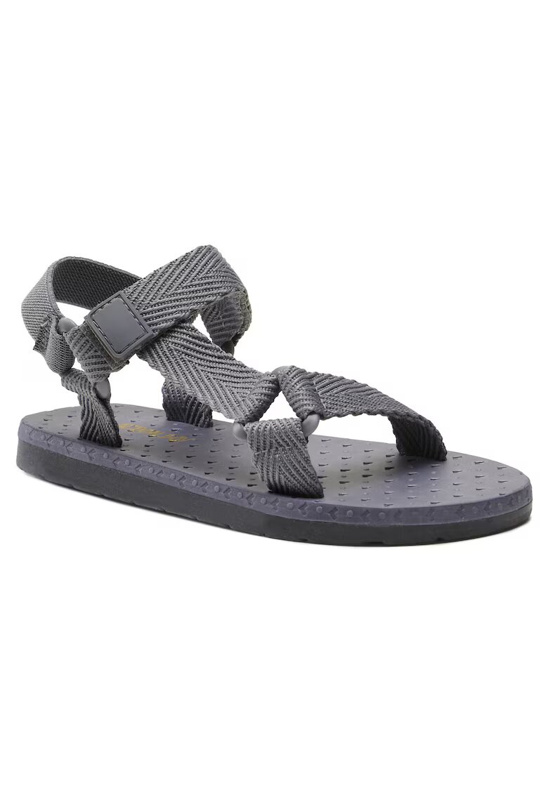 Action boy Sandale copii gri - textil