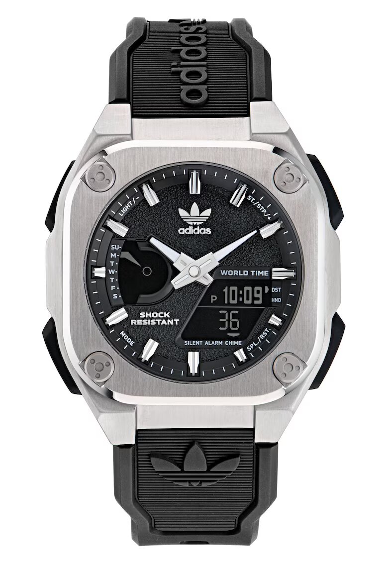 adidas Ceas barbatesc CITY TECH ONE - inox - quartz - 10 ATM - argintiu/negru