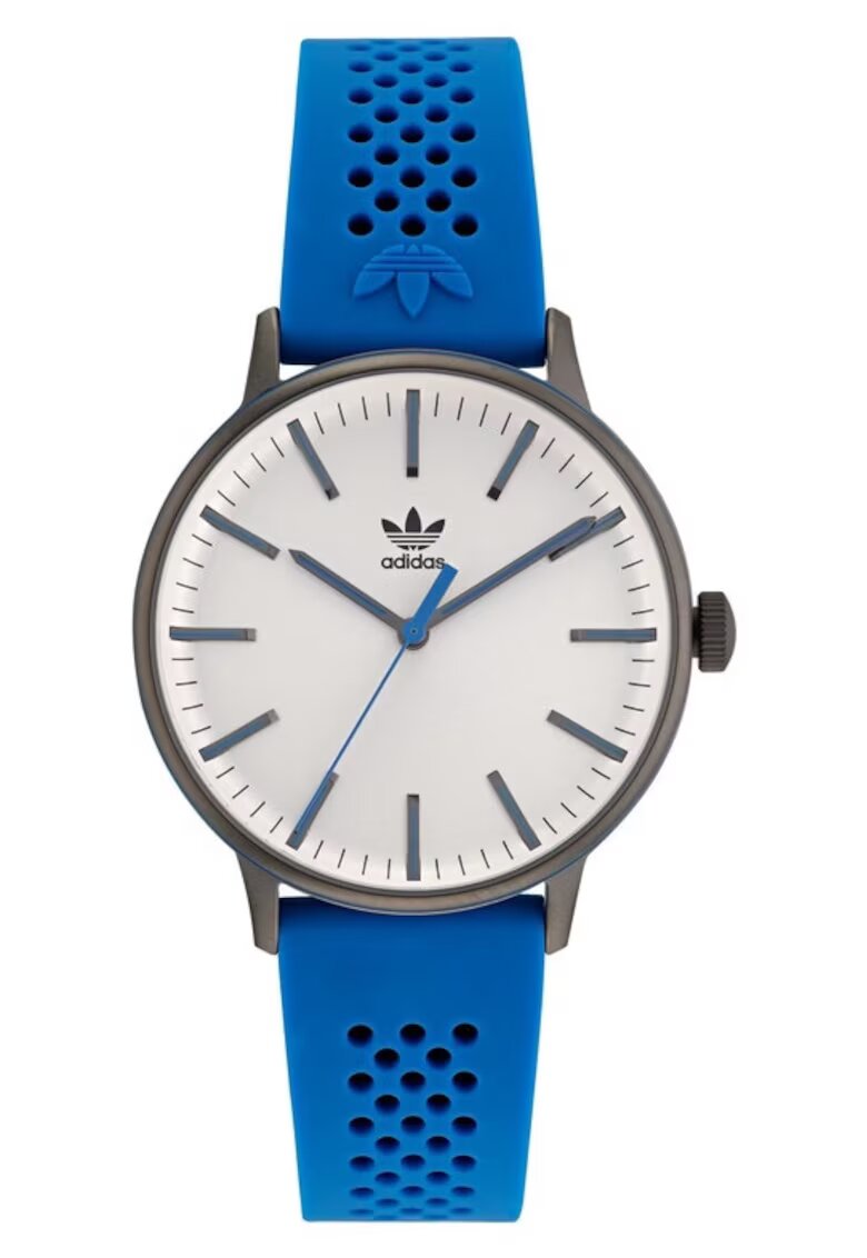 adidas Ceas barbati CODE ONE - curea silicon albastra - carcasa inox gri - diametru 38mm - rezistenta apa 5 ATM