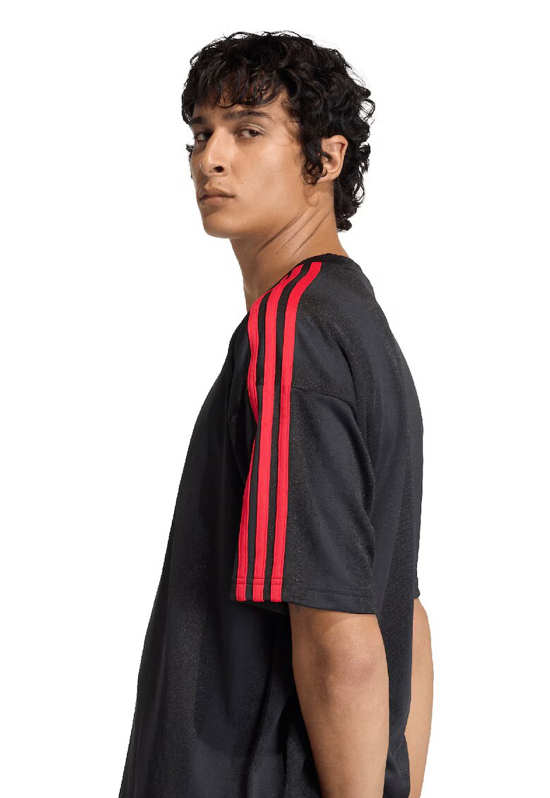 adidas Originals Jacheta lejera din material jacquard - Rosu/Negru