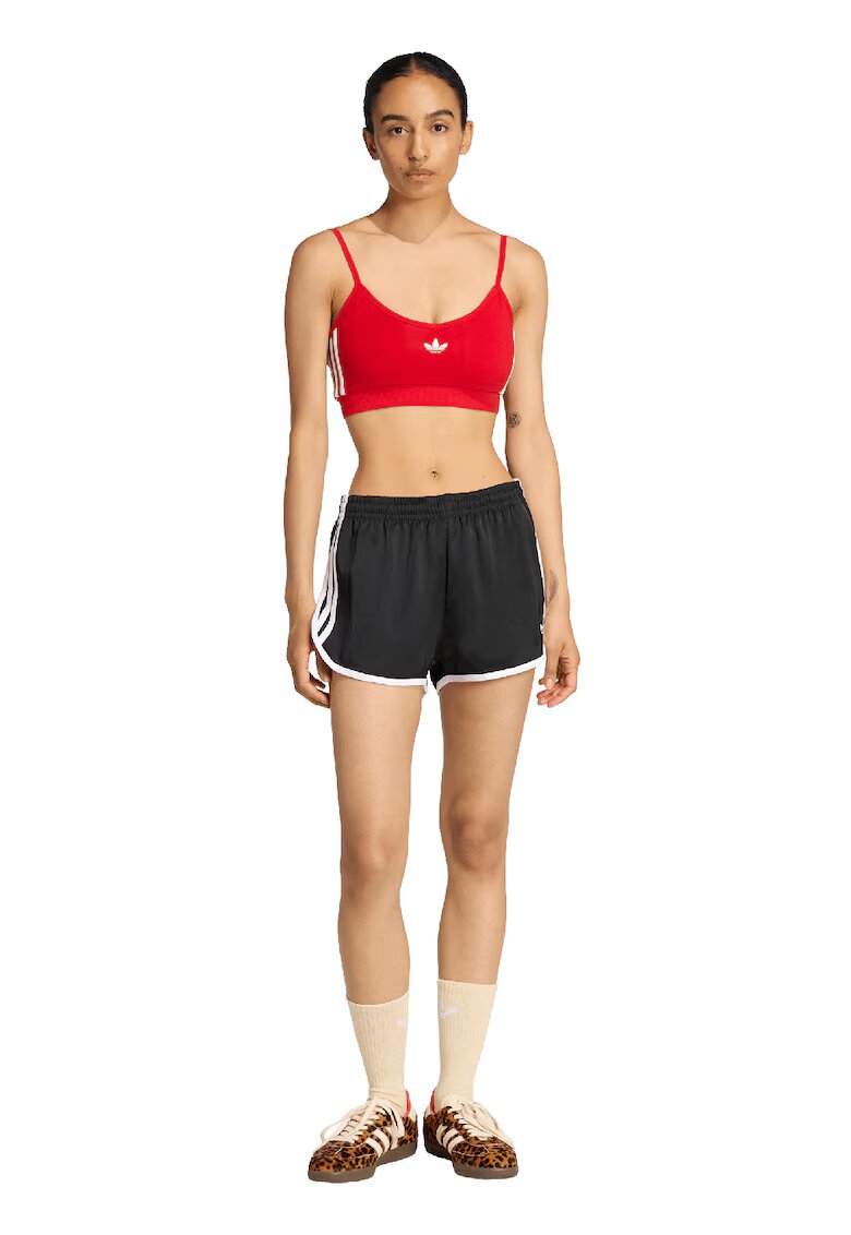 adidas Originals Pantaloni scurti lejeri cu logo - Alb/Negru