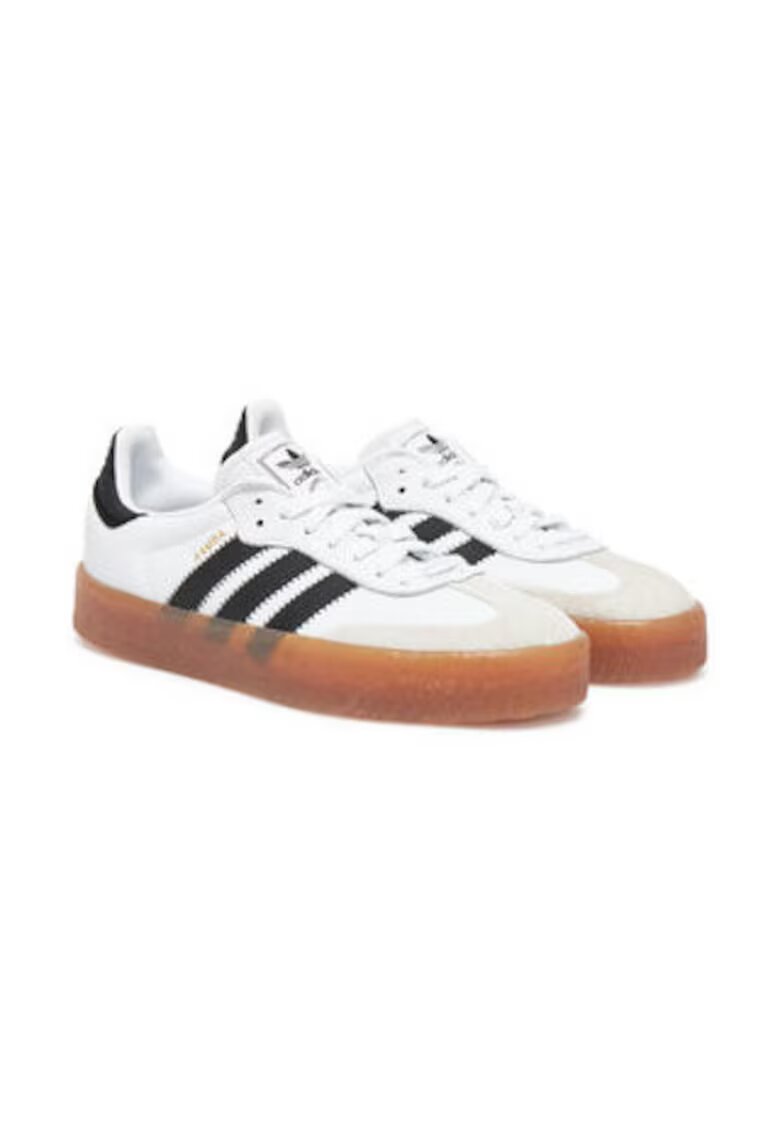 adidas Originals Pantofi sport din piele cu talpa contrastanta