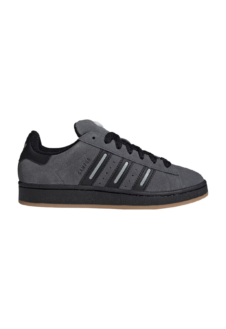adidas Originals Pantofi sport din piele intoarsa Campus 00s - Negru/Gri antracit