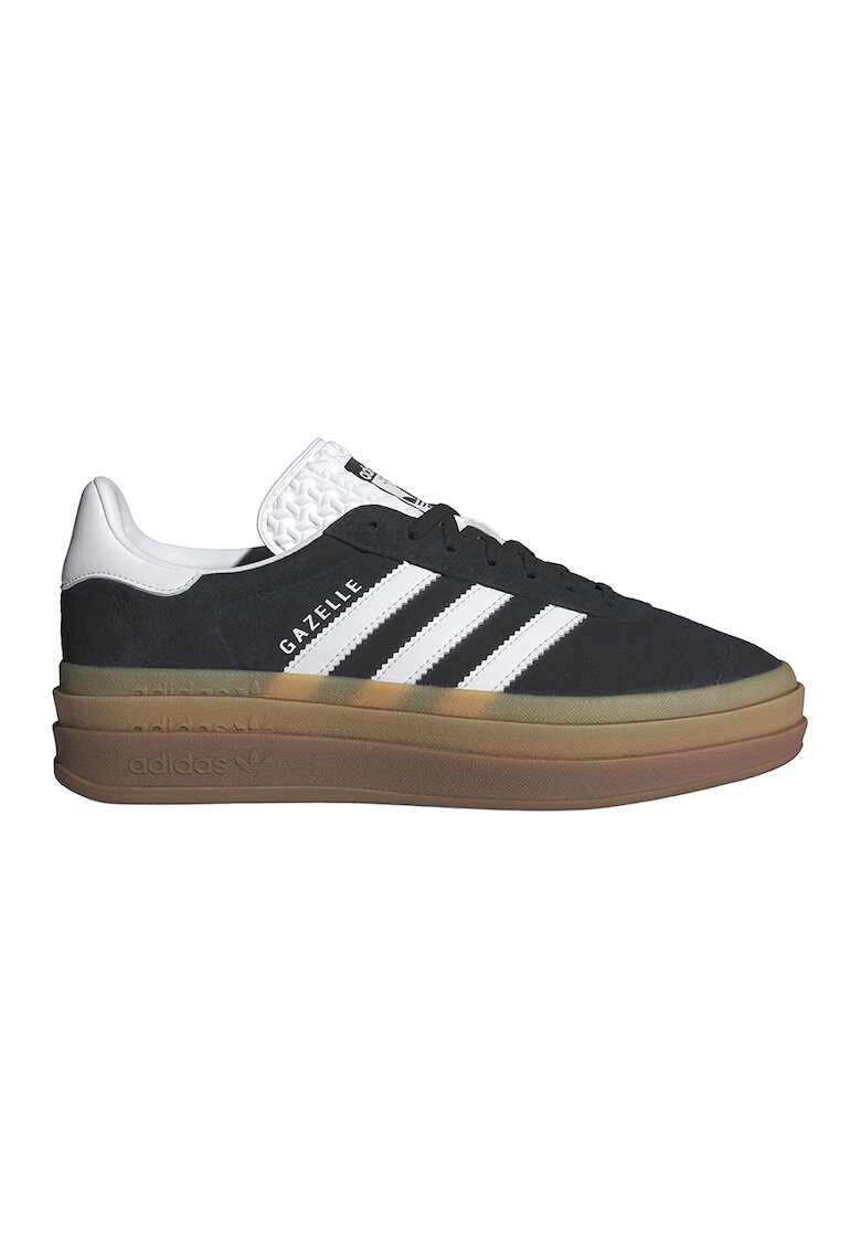 adidas Originals Pantofi sport din piele intoarsa Gazelle Bold - Alb/Negru