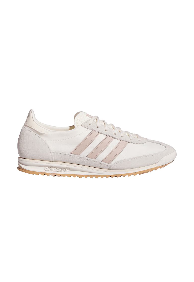 adidas Originals Pantofi sport SL 72 OG cu detalii din piele intoarsa - Alb fildes/Piersica