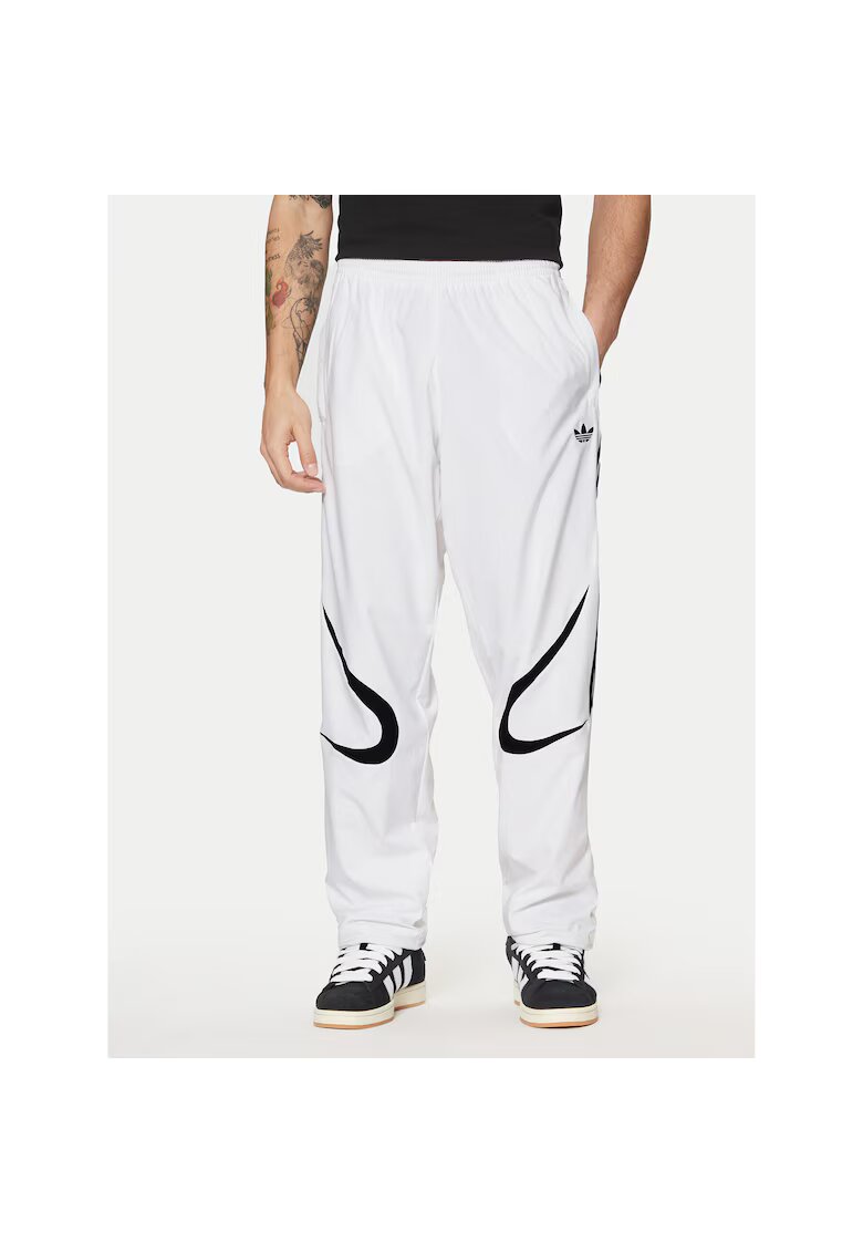 adidas Pantaloni sport barbati alb