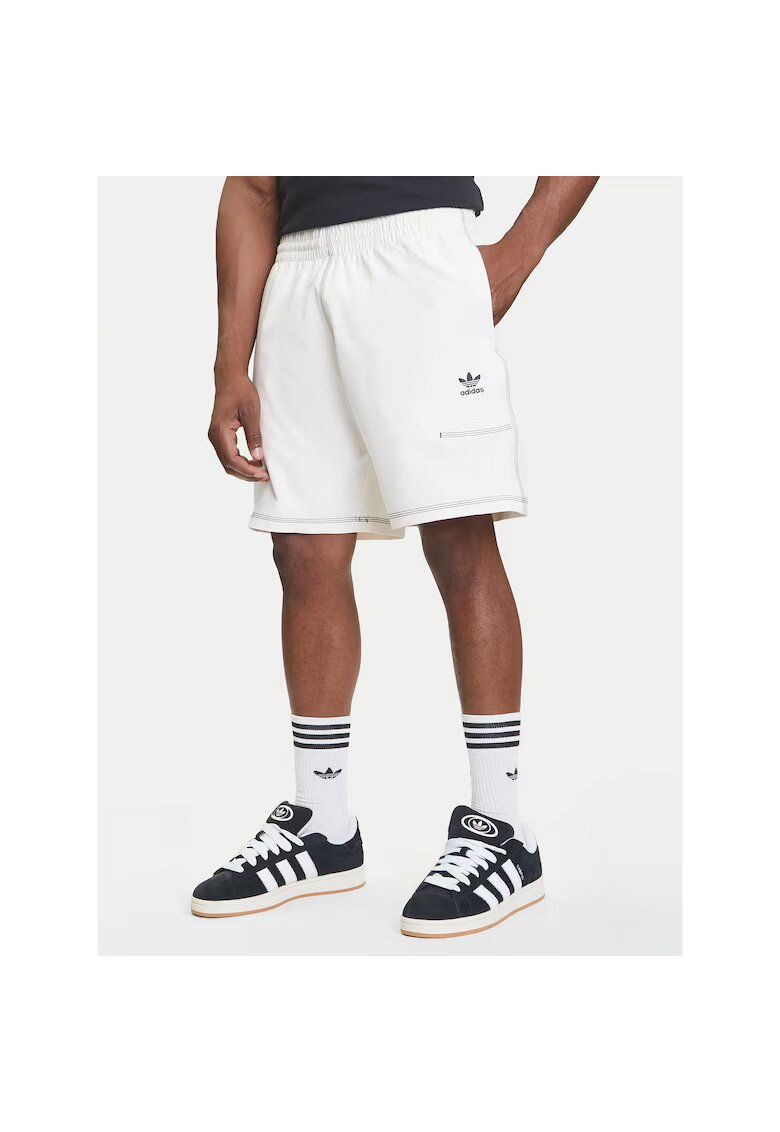 adidas Pantaloni sport barbati ecru - scurti