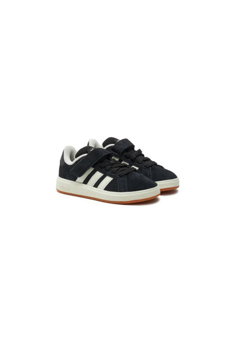 adidas Pantofi sport din piele intoarsa cu - Negru