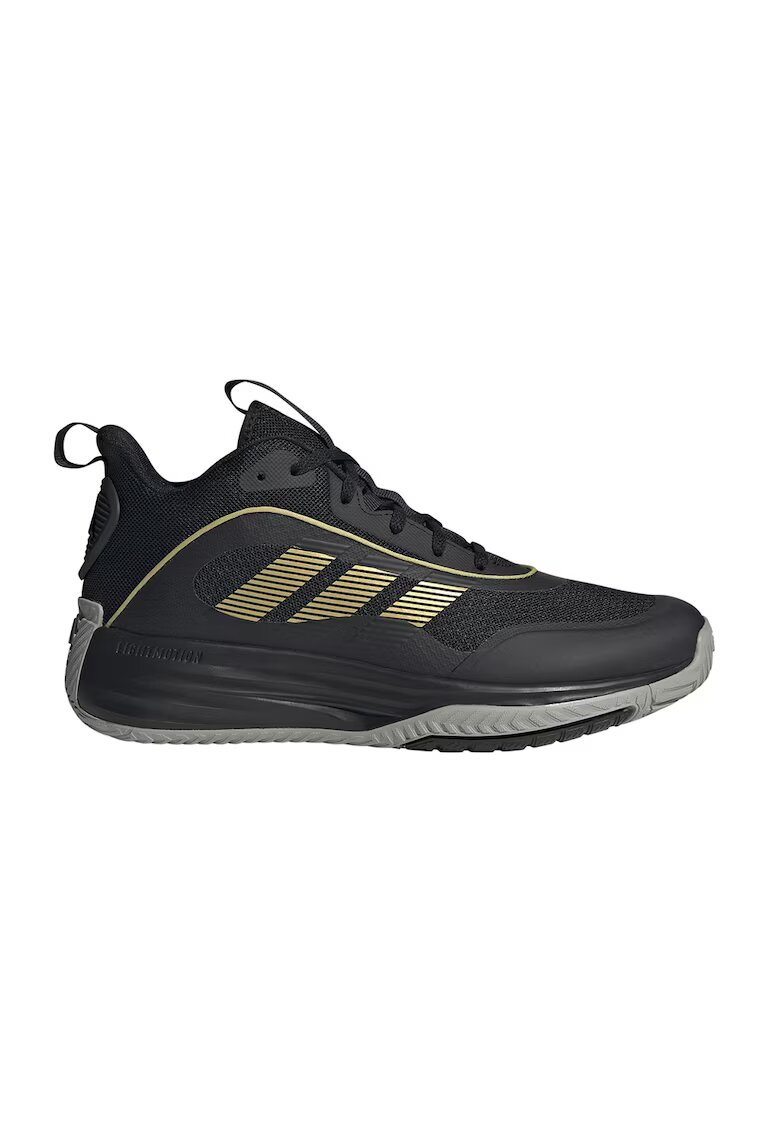adidas Performance adidas Sportswear - Pantofi mid-high Own The Game cu detalii contrastante - pentru baschet - Auriu/Negru
