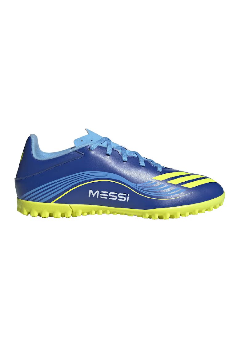 adidas Performance adidas Sportswear - Pantofi pentru fotbal F50 Messi Club - Verde lime/Albastru