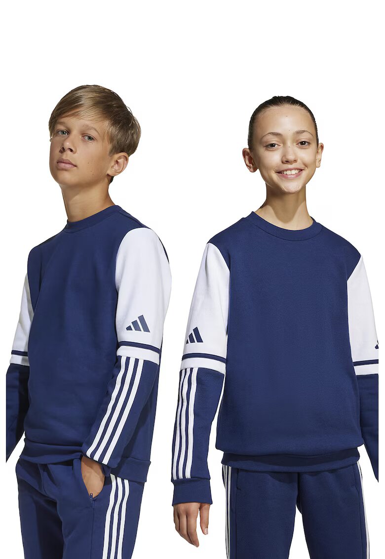 adidas Performance Bluza de trenig cu model in doua nuante - pentru fotbal - Alb/Albastru inchis