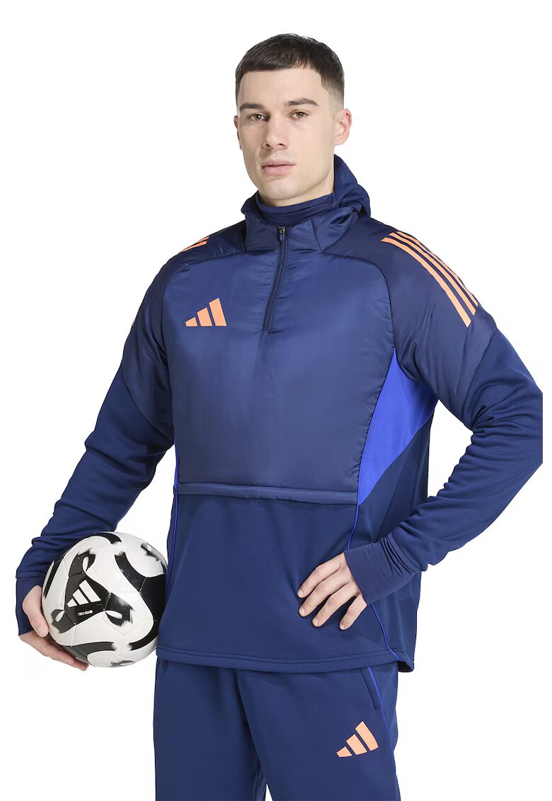 adidas Performance Bluza de trening cu fermoar pentru fotbal - Albastru inchis