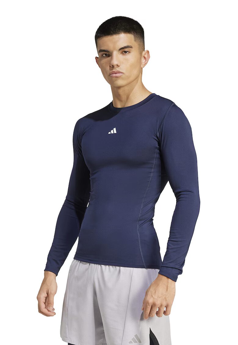 adidas Performance Bluza slim fit pentru fitness - Alb/Bleumarin