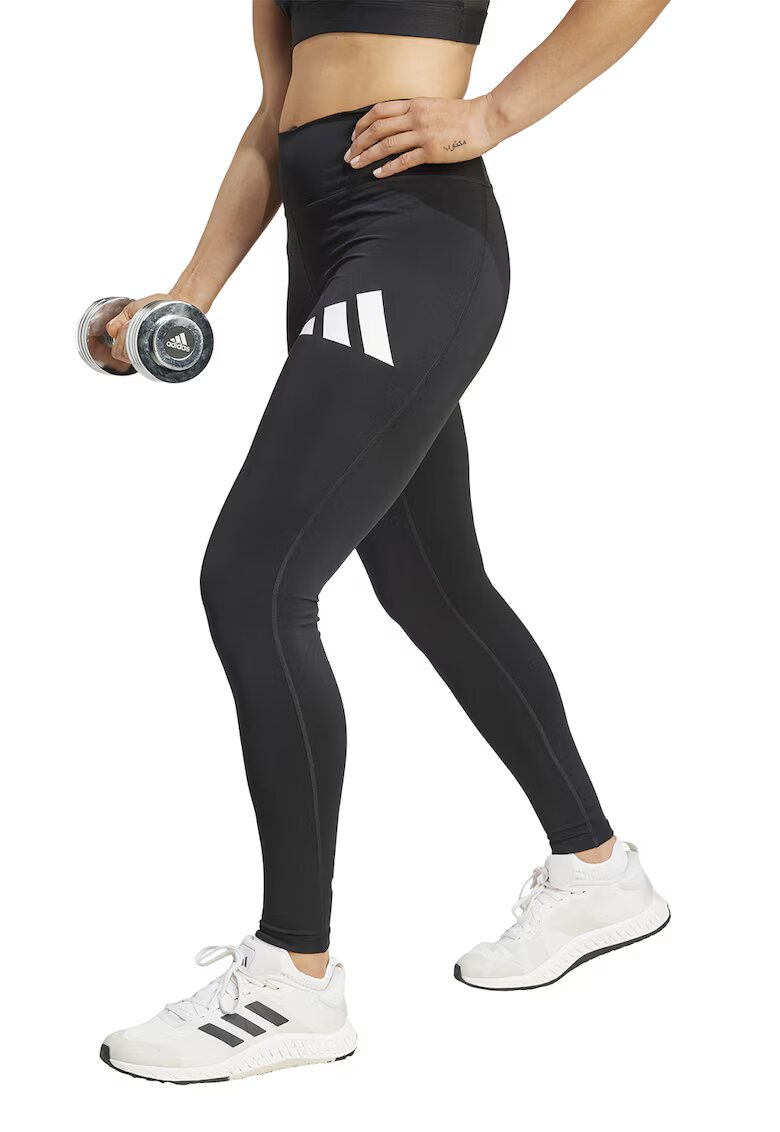 adidas Performance Colanti cu talie inalta - pentru fitness - Negru
