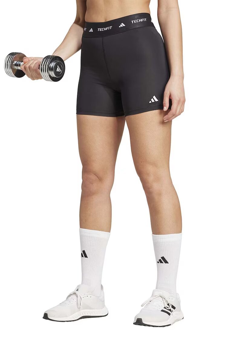 adidas Performance Colanti scurti cu logo - pentru fitness - Negru