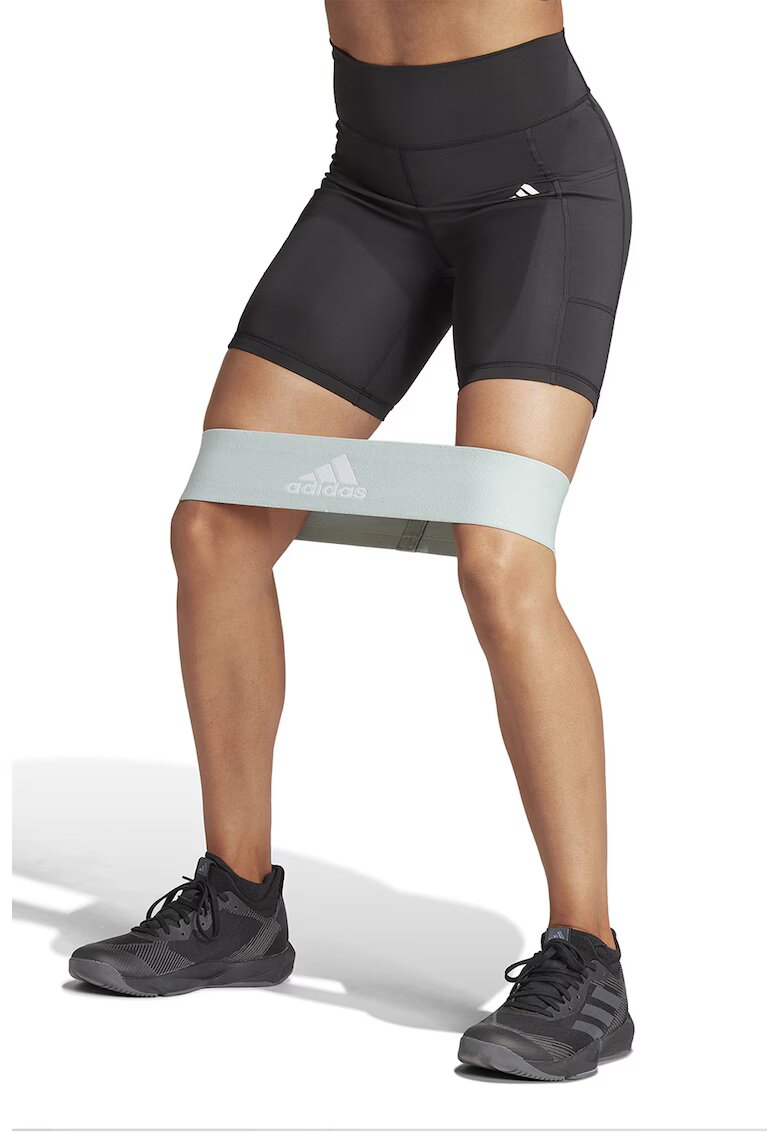 adidas Performance Colanti scurti cu talie inalta pentru antrenament - Negru