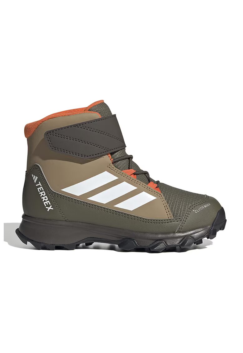 adidas Performance Ghete impermeabile Terrex cu inchidere velcro pentru zapada - Alb/Verde masliniu