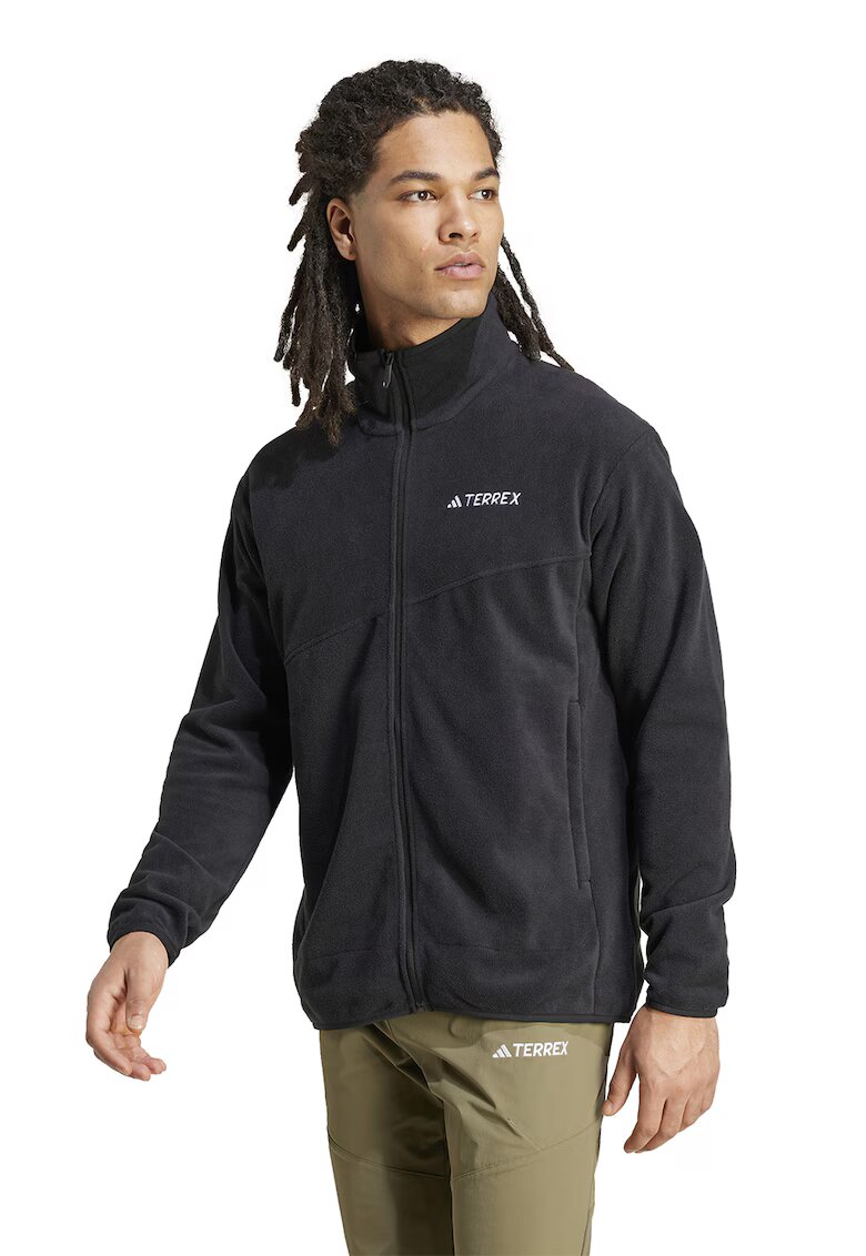 adidas Performance Jacheta din fleece cu fermoar Terrex - Negru