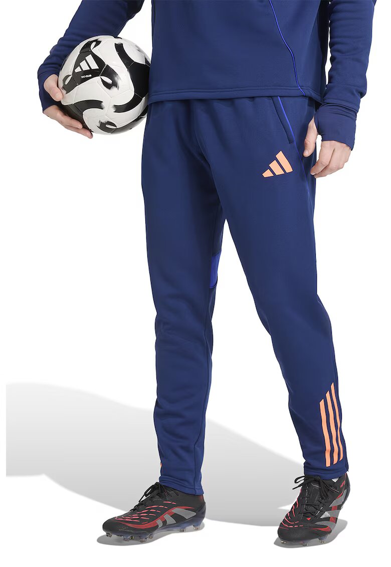 adidas Performance Pantaloni cu buzunare laterale pentru fotbal - Albastru inchis