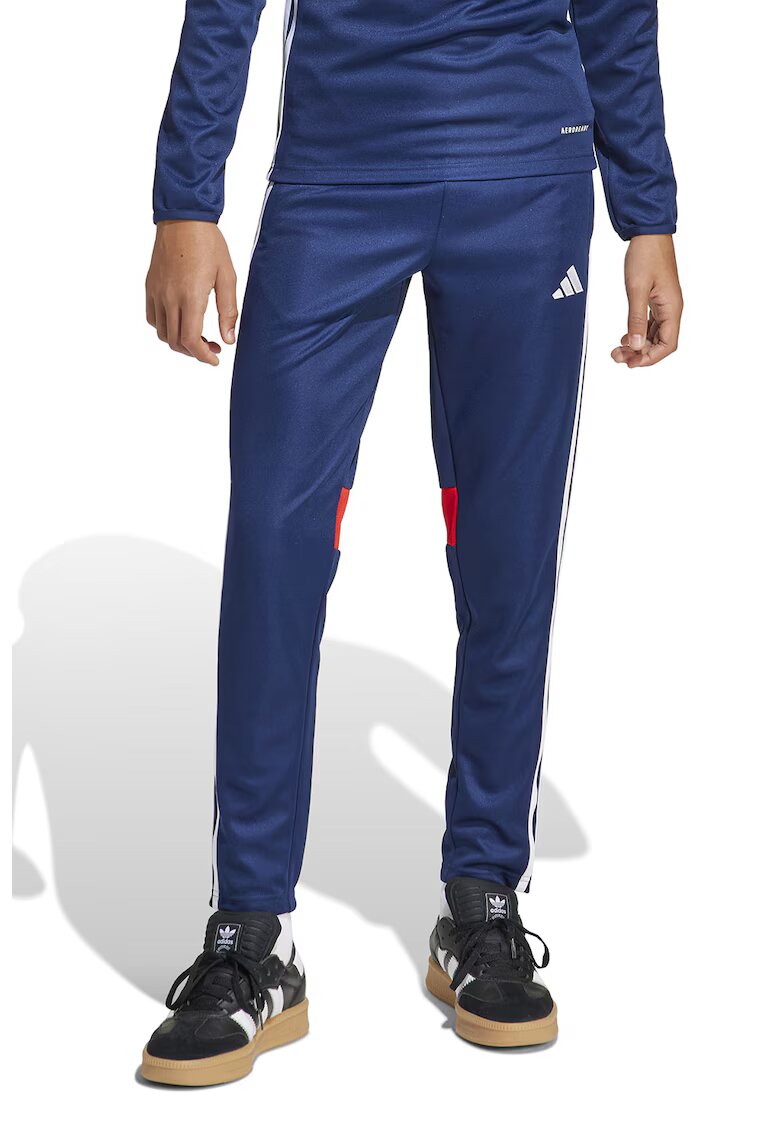 adidas Performance Pantaloni cu slituri laterale - pentru fotbal Tiro 25 - Rosu/Alb/Bleumarin