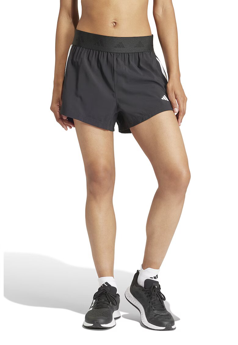 adidas Performance Pantaloni scurti cu talie inalta pentru fitness - Negru