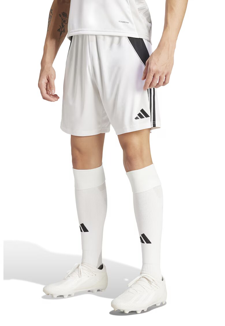 adidas Performance Pantaloni scurti pentru fotbal TIRO 24 - Negru/Alb optic