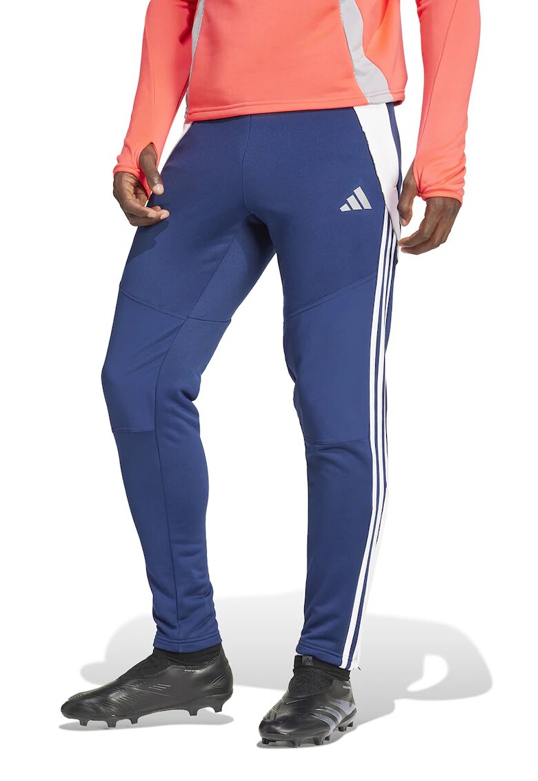 adidas Performance Pantaloni slim-fit pentru fotbal Tiro 24 - Alb/Albastru royal