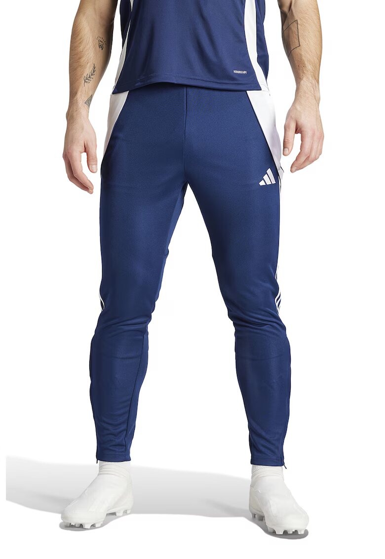 adidas Performance Pantaloni slim fit pentru fotbal Tiro24 - Albastru indigo