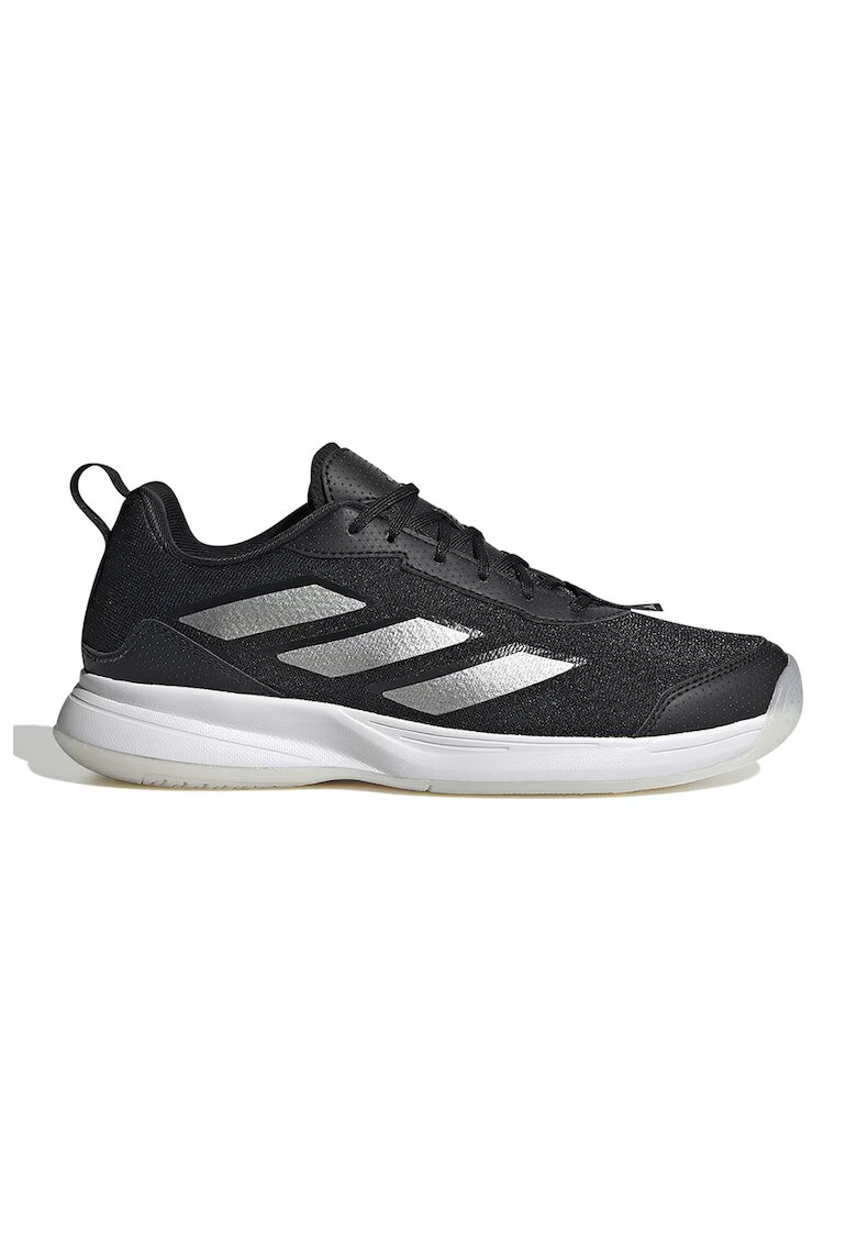 adidas Performance Pantofi cu garnituri din plasa pentru tenis AvaFlash - Negru/Argintiu
