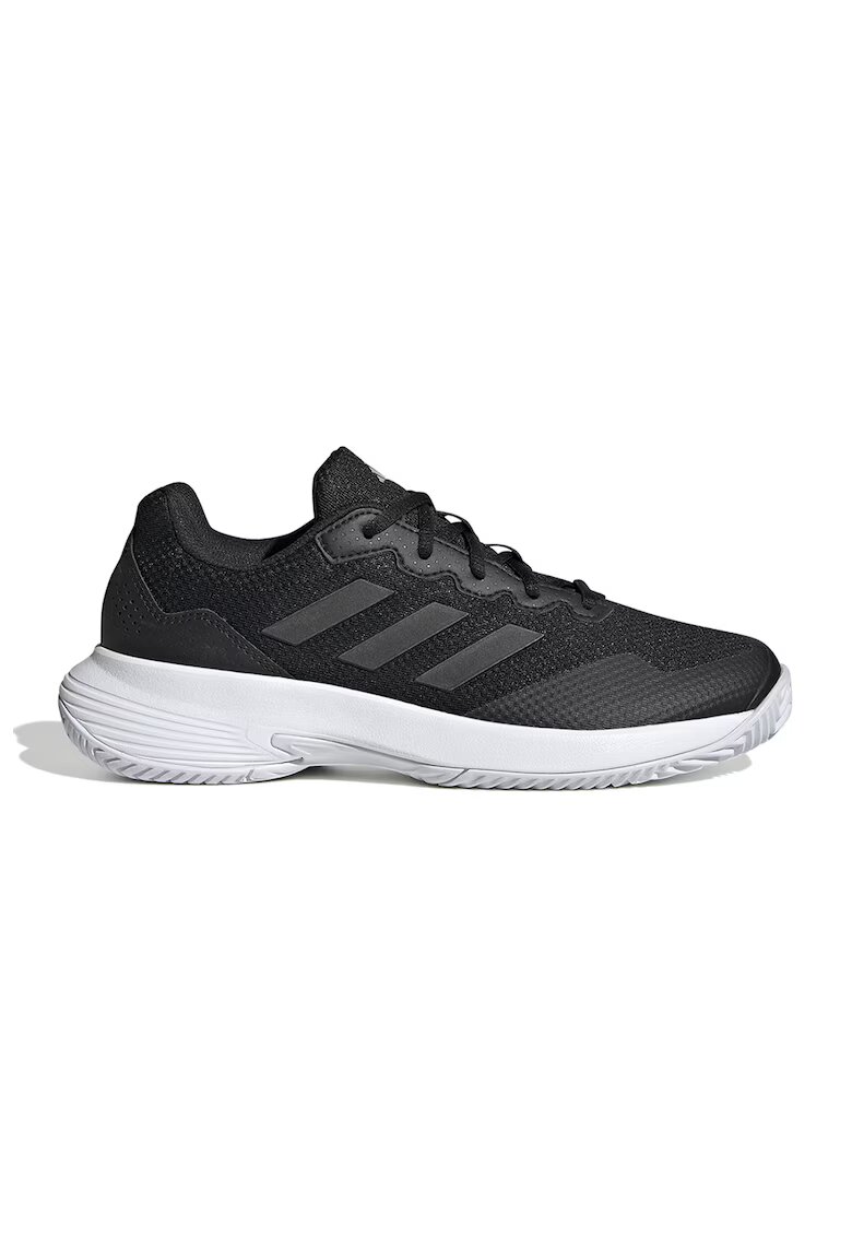 adidas Performance Pantofi de plasa cu insertii de material sintetic pentru tenis Gamecourt 2 - Negru