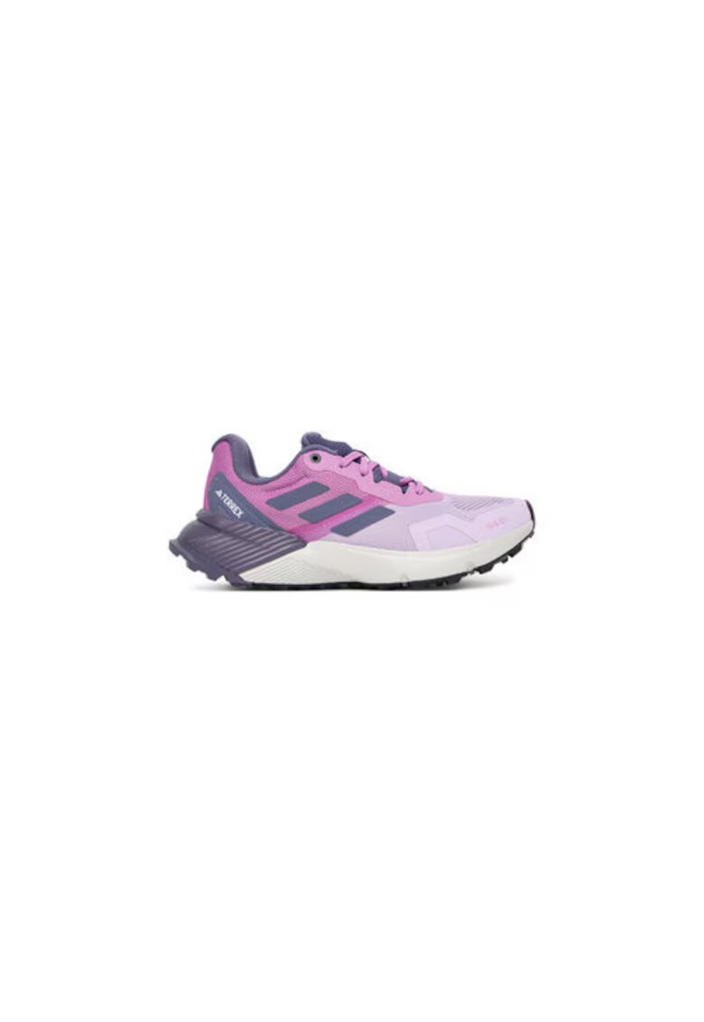 adidas Performance Pantofi din material textil cu talpa inalta si inchidere cu sireturi pentru alergare