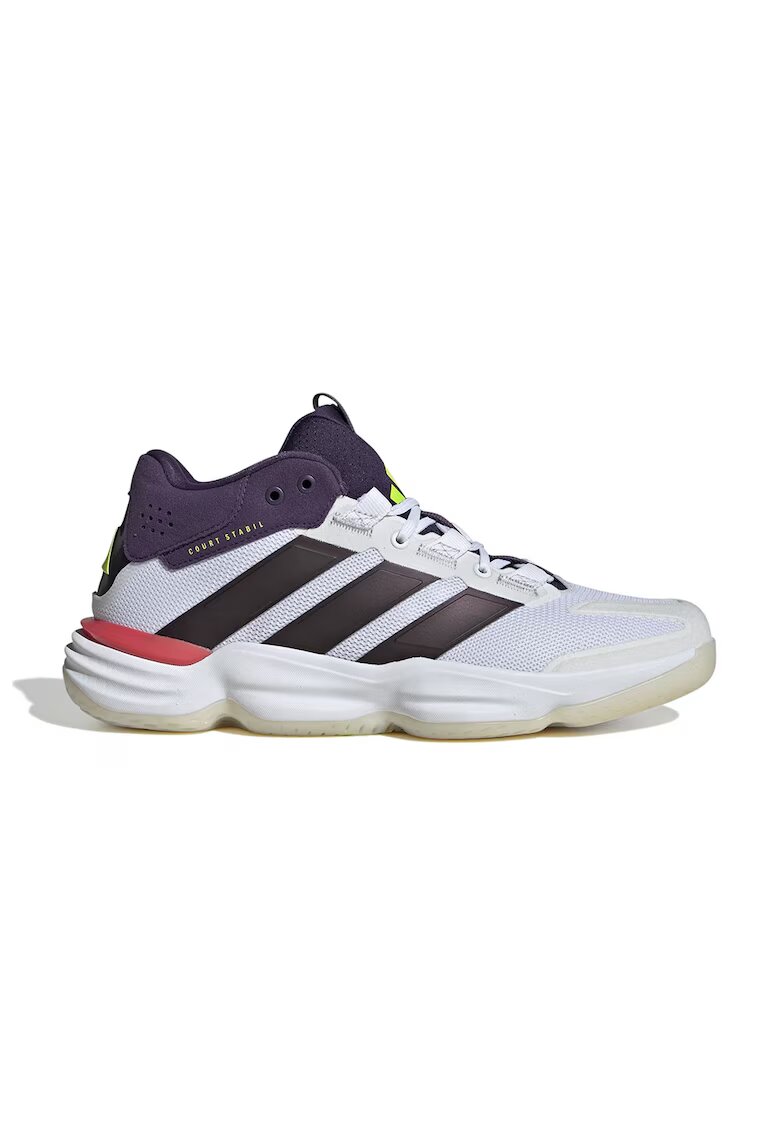 adidas Performance Pantofi pentru sporturi de interior Court Stabil - Galben pal/Alb optic/Violet prafuit