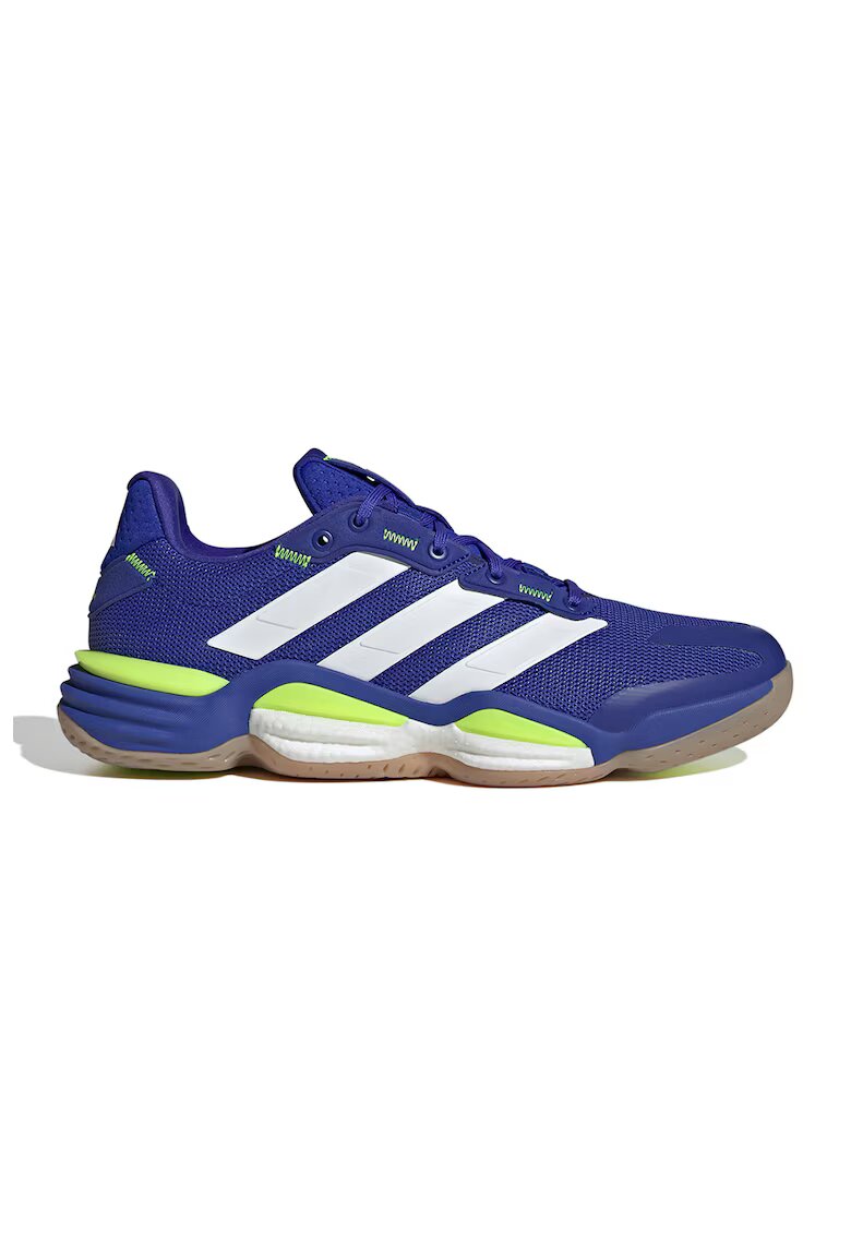 adidas Performance Pantofi Stabil 16 din plasa cu garnituri sintetice - Alb/Albastru royal/Verde lime