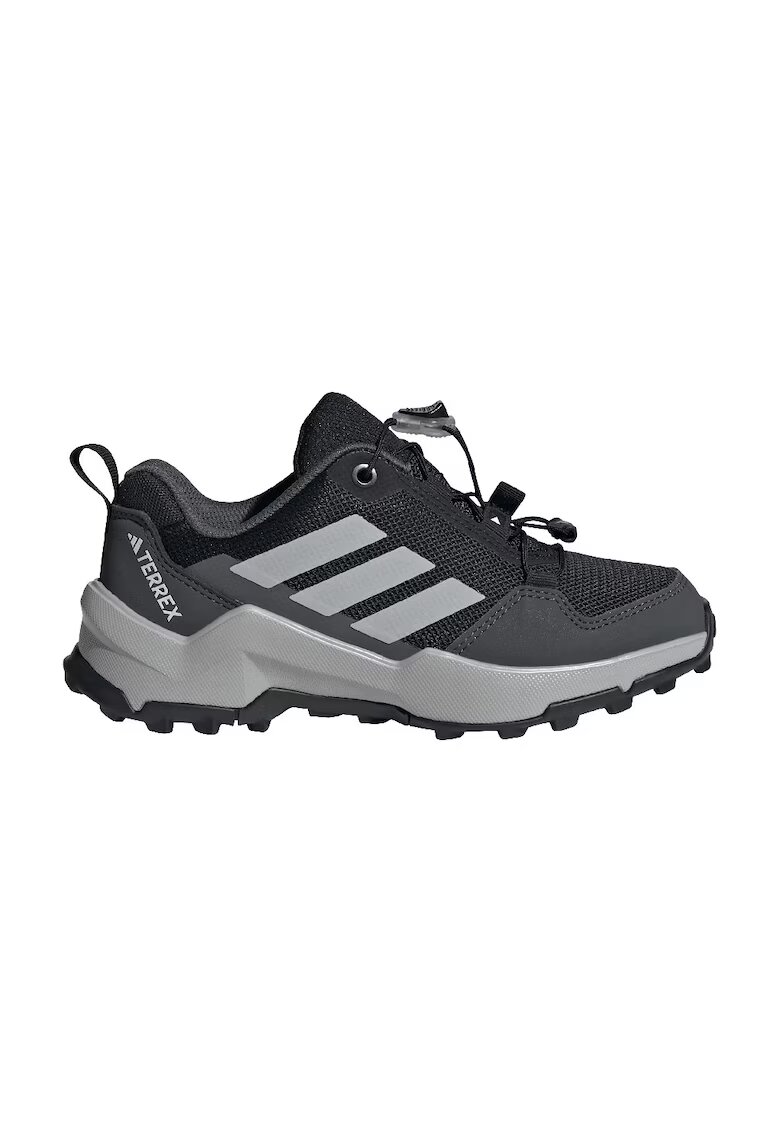 adidas Performance Pantofi Terrex Ax4s cu sireturi elastice pentru drumetie - Negru/Alb murdar/Gri inchis