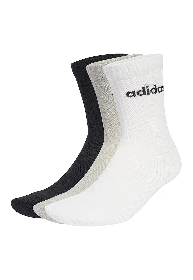 adidas Performance Set de 6 perechi de sosete - Negru/Alb optic/Gri deschis melange