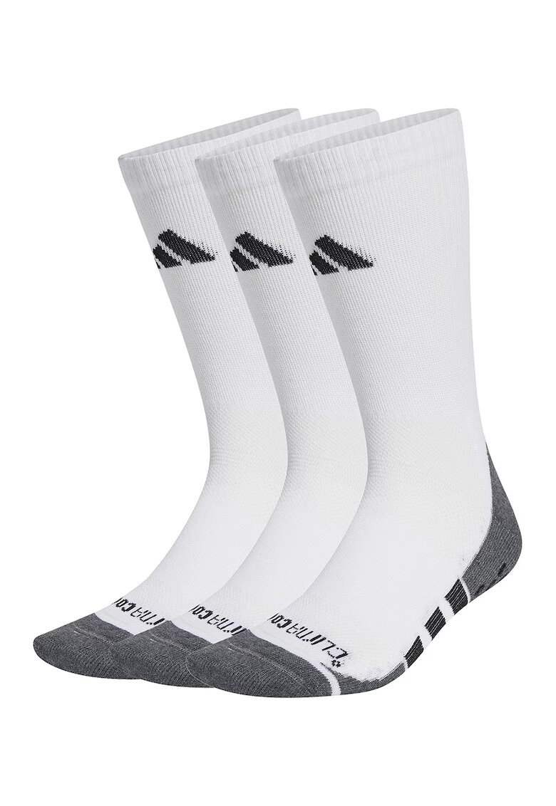 adidas Performance Set de sosete pentru fitness - 3 perechi - Negru stins/Alb optic