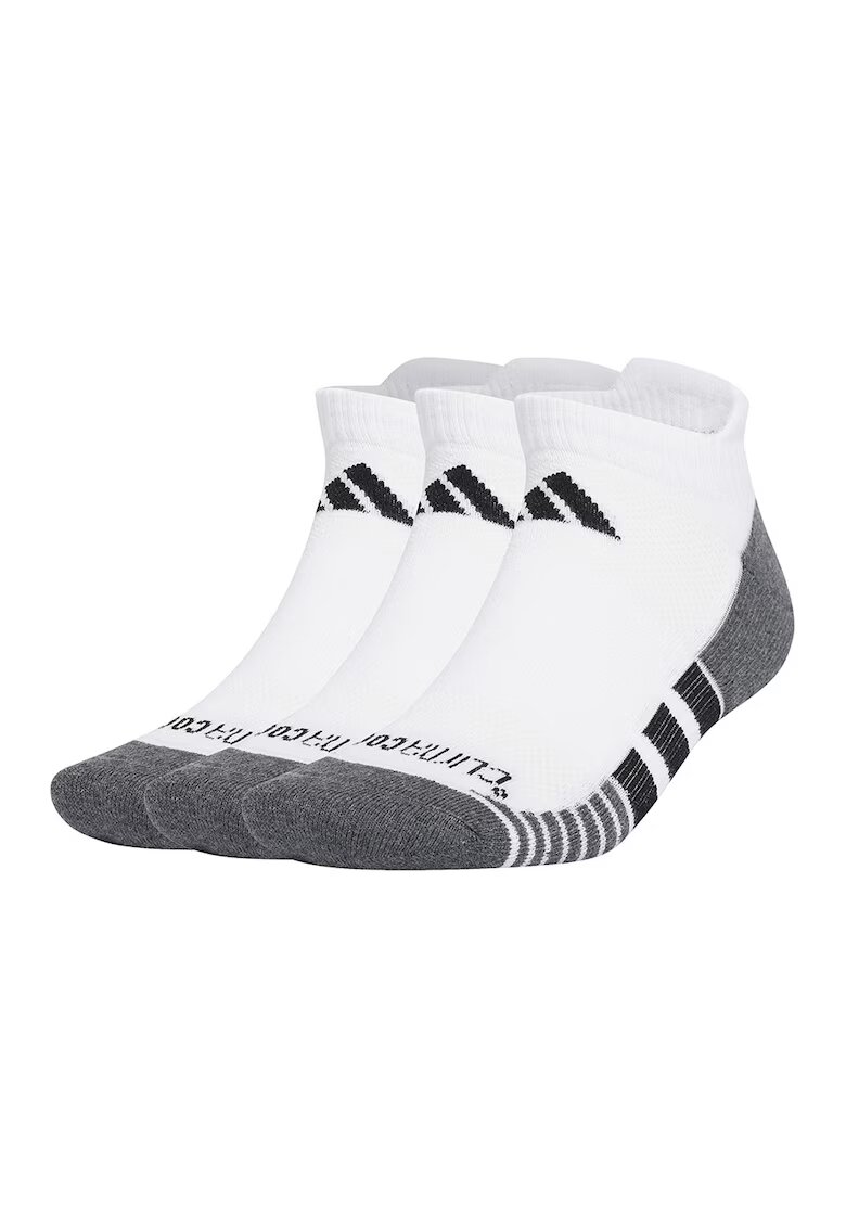 adidas Performance Set de sosete unisex - pentru fitness - 3 perechi - Negru stins/Alb optic