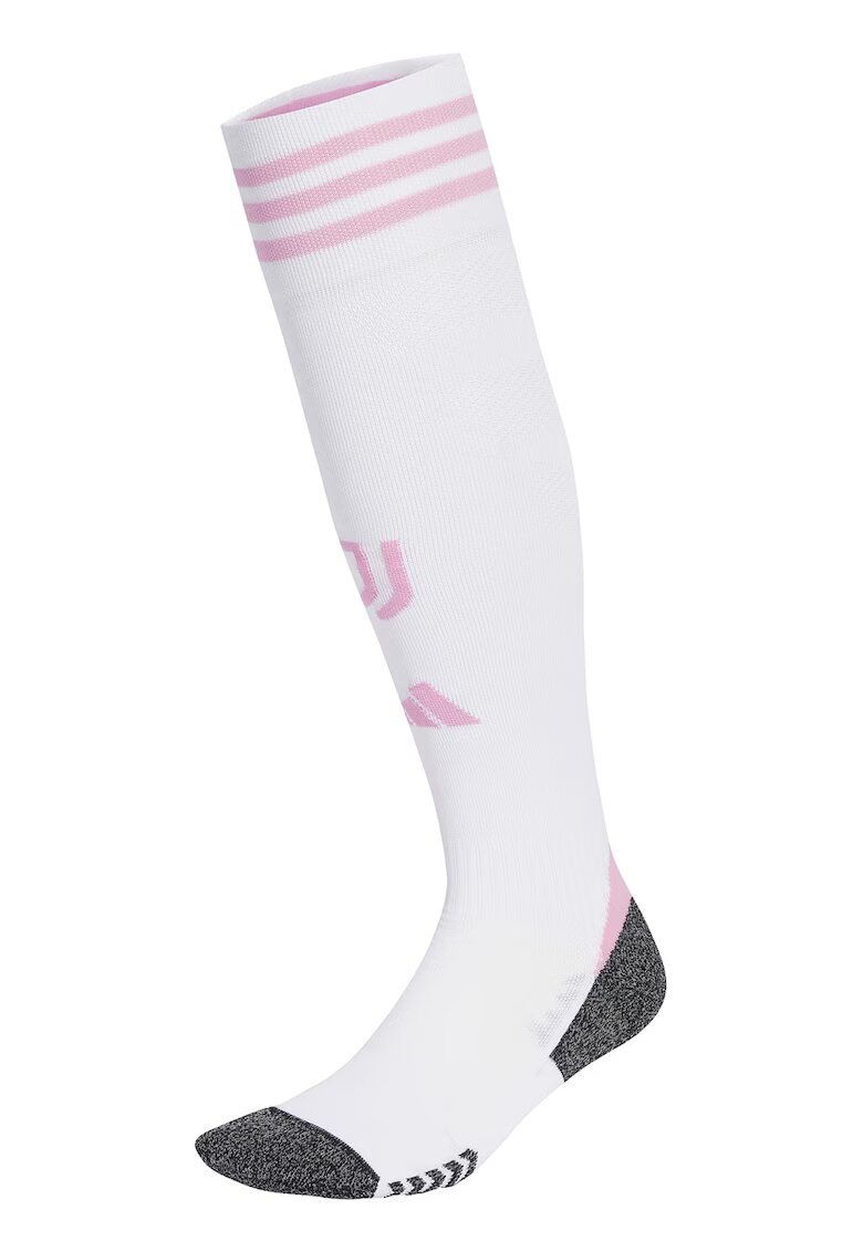 adidas Performance Sosete lungi pana peste genunchi pentru fotbal Juventus Torino - Roz pastel/Gri inchis melange/Alb optic