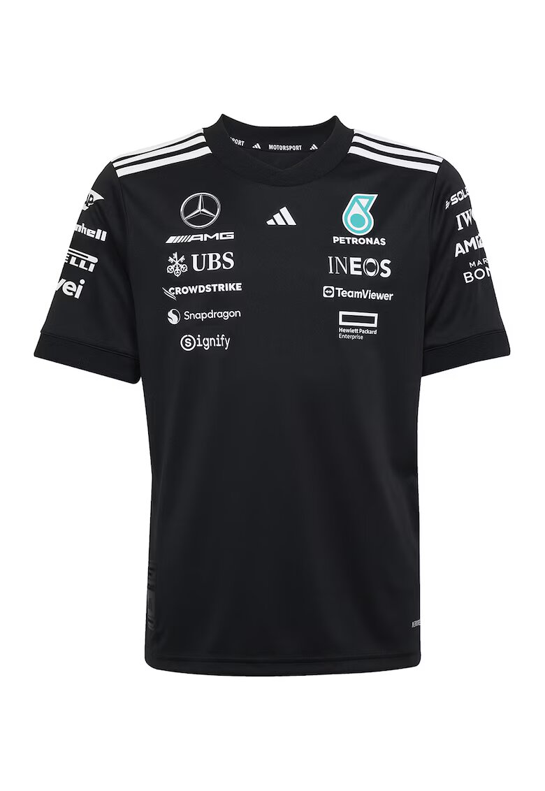 adidas Performance Tricou cu logouri Motorsport - Alb/Negru