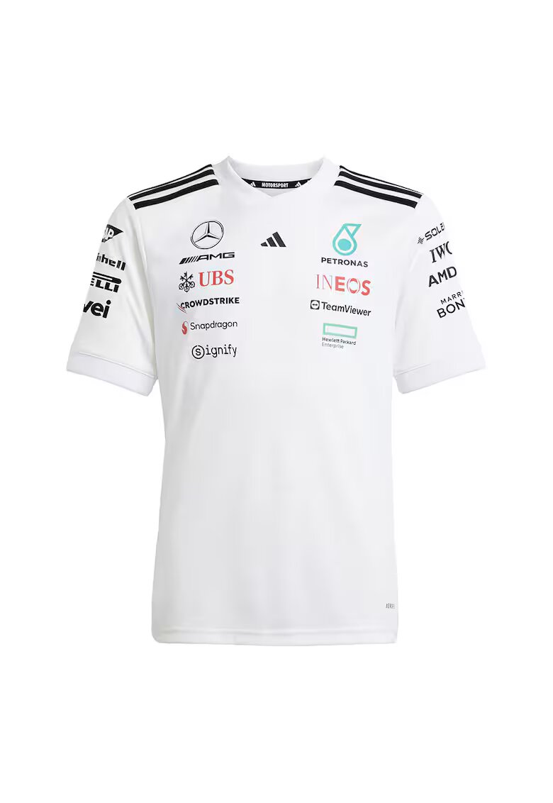 adidas Performance Tricou Motor sport Mercedes - Rosu/Negru/Alb optic