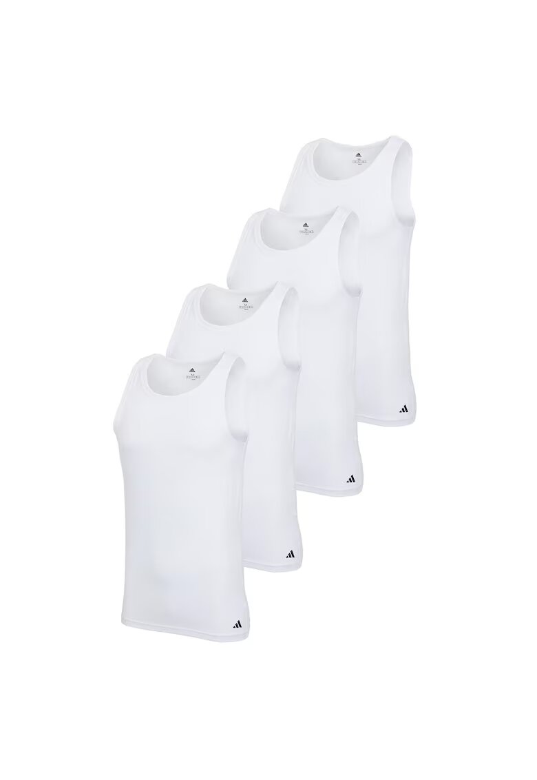 adidas Set de top-uri slim fit - 4 perechi - Alb