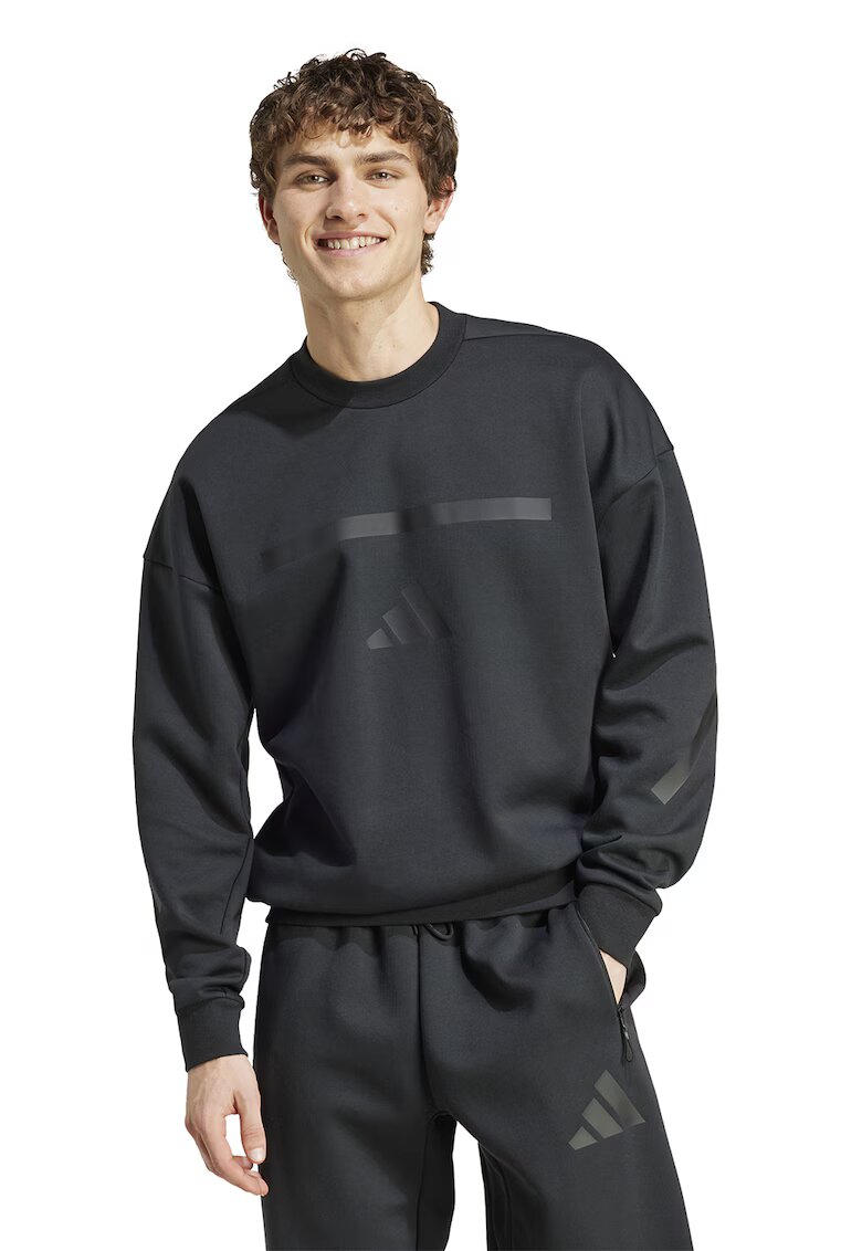 adidas Sportswear Bluza de trening cu decolteu la baza gatului si maneci cazute Z.N.E. - Negru