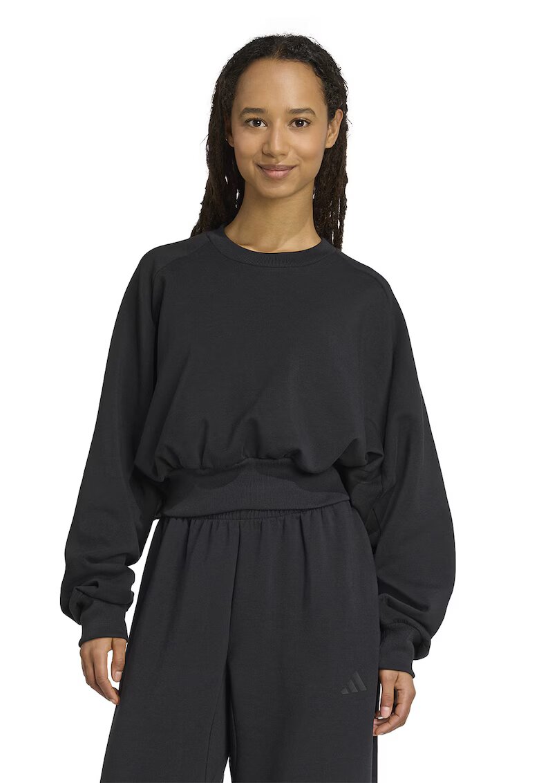 adidas Sportswear Bluza de trening din amestec de modal cu croiala lejera Soft Lux - Negru
