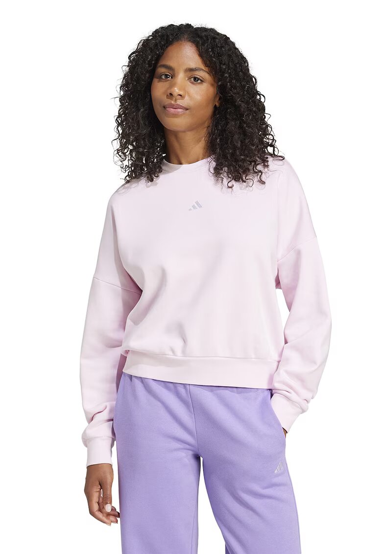 adidas Sportswear Bluza de trening lejera cu captuseala calduroasa - Roz pastel