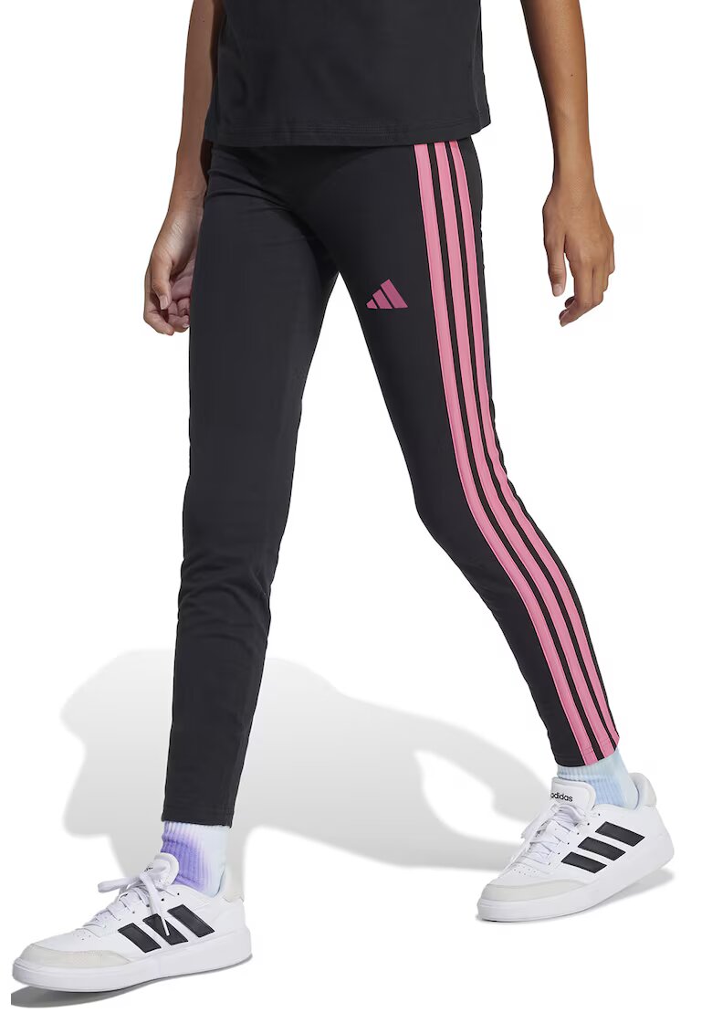 adidas Sportswear Colanti cu model cu logo Essentials - Negru/Roz